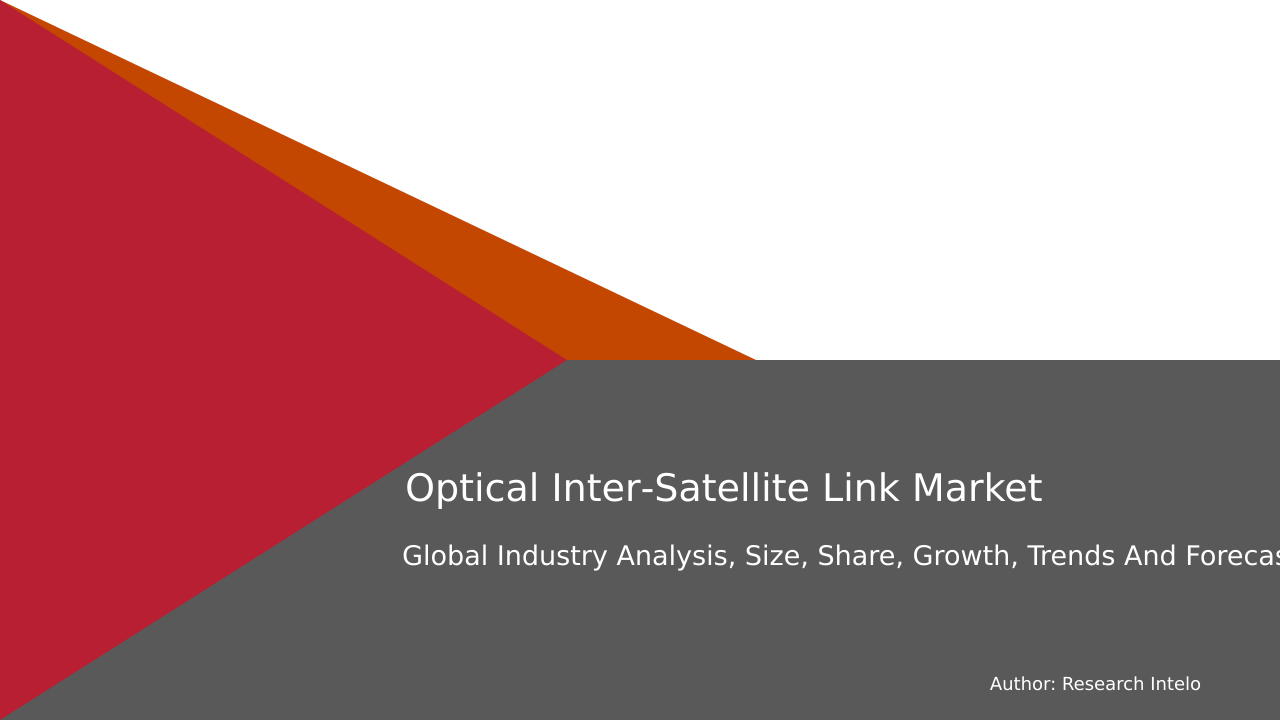 Optical Inter‑Satellite Link Market Research Report 2033